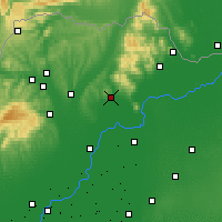 Nearby Forecast Locations - Szerencs - Mapa
