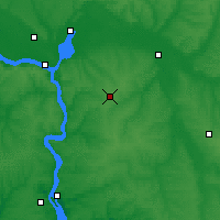 Nearby Forecast Locations - Synélnykove - Mapa