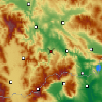 Nearby Forecast Locations - Kavadarci - Mapa