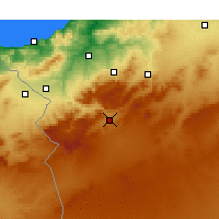 Nearby Forecast Locations - Sebdou - Mapa