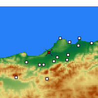 Nearby Forecast Locations - Koléa - Mapa