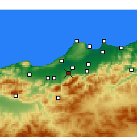 Nearby Forecast Locations - Beni Mered - Mapa