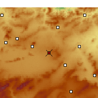 Nearby Forecast Locations - Aïn Béïda - Mapa
