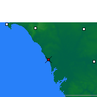 Nearby Forecast Locations - Joal-Fadiouth - Mapa