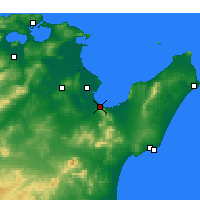 Nearby Forecast Locations - Hammam Lif - Mapa