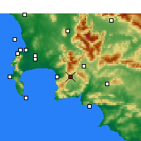 Nearby Forecast Locations - Grabouw - Mapa
