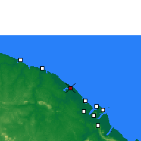 Nearby Forecast Locations - Kourou - Mapa