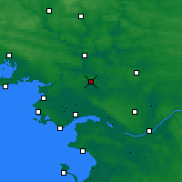 Nearby Forecast Locations - Saint-Gildas-des-Bois - Mapa