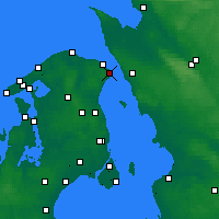 Nearby Forecast Locations - Elsinor - Mapa