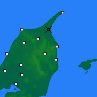 Nearby Forecast Locations - Ålbæk - Mapa