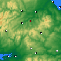 Nearby Forecast Locations - Jedburgh - Mapa