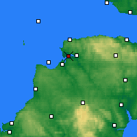 Nearby Forecast Locations - N-Devon - Mapa