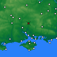 Nearby Forecast Locations - Winchester - Mapa