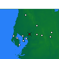 Nearby Forecast Locations - Mango - Mapa