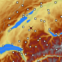 Nearby Forecast Locations - Friburgo - Mapa