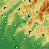 Nearby Forecast Locations - Velky vrch - Mapa