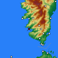 Nearby Forecast Locations - Serra-di-Ferro - Mapa