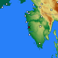 Nearby Forecast Locations - Porec-Lanterna - Mapa