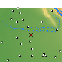 Nearby Forecast Locations - Ludhiāna - Mapa