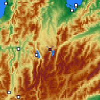 Nearby Forecast Locations - Lake Rotoiti - Mapa
