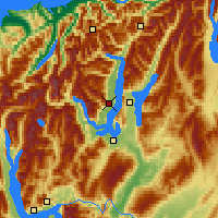 Nearby Forecast Locations - Lago Wānaka - Mapa