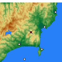 Nearby Forecast Locations - L.Waikaremoana - Mapa