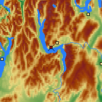 Nearby Forecast Locations - Wakatipu - Mapa
