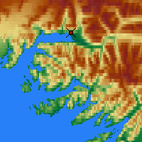 Nearby Forecast Locations - Valdez - Mapa