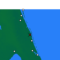 Nearby Forecast Locations - Vero Beach - Mapa