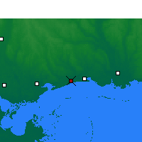 Nearby Forecast Locations - Gulfport - Mapa