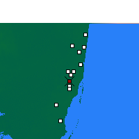 Nearby Forecast Locations - Opa-locka - Mapa
