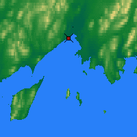 Nearby Forecast Locations - Togiak - Mapa