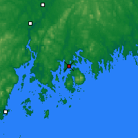Nearby Forecast Locations - Bar Harbor - Mapa