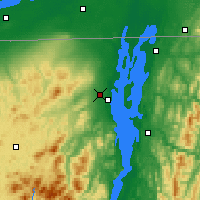 Nearby Forecast Locations - Plattsburgh - Mapa