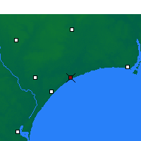 Nearby Forecast Locations - North Myrtle Beach - Mapa