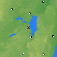 Nearby Forecast Locations - Oshkosh - Mapa