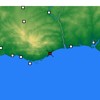 Nearby Forecast Locations - Tavira - Mapa