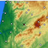 Nearby Forecast Locations - Tábua - Mapa