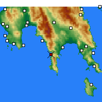 Nearby Forecast Locations - Areopoli - Mapa