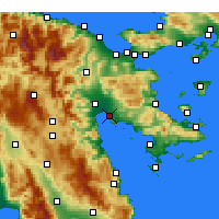 Nearby Forecast Locations - Nauplia - Mapa