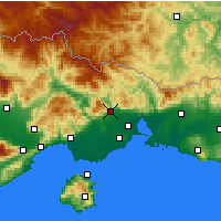 Nearby Forecast Locations - Xánthi - Mapa
