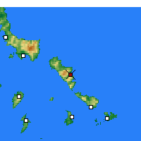 Nearby Forecast Locations - Andros - Mapa