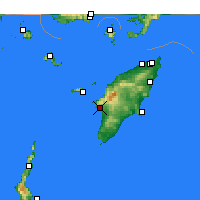 Nearby Forecast Locations - Monolithos - Mapa