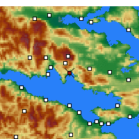 Nearby Forecast Locations - Antikyra - Mapa