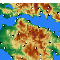 Nearby Forecast Locations - Kalávrita - Mapa