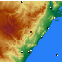 Nearby Forecast Locations - Albocácer - Mapa