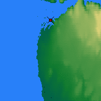Nearby Forecast Locations - Ivujivik - Mapa