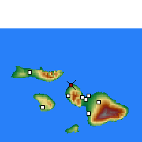 Nearby Forecast Locations - Lahaina/Maui - Mapa
