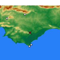 Nearby Forecast Locations - Bredasdorp - Mapa