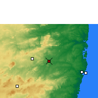 Nearby Forecast Locations - Limoeiro - Mapa